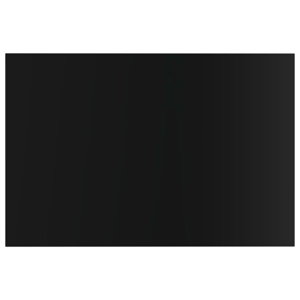 vidaXL Př&iacute;davn&eacute; police 8 ks čern&eacute; vysok&yacute; lesk 60x40x1,5 cm dřevotř&iacute;ska