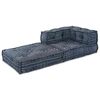 vidaXL Modulární Rohová Pohovka Indigo Potisk 70 x 70 x 56 cm textil