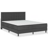 vidaXL Postel boxspring tmavě &scaron;ed&aacute; textil 180 x 200 cm