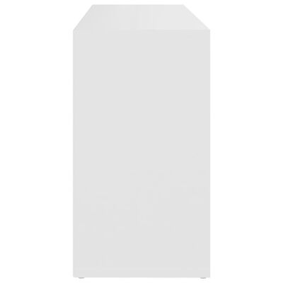 vidaXL Lavice s botníkem bílá 103 x 30 x 54,5 cm dřevotříska