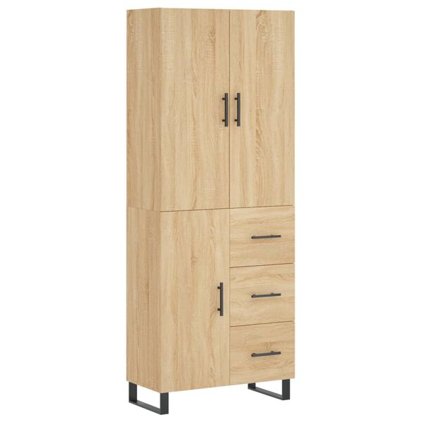 vidaXL Skř&iacute;ň highboard dub sonoma 69,5 x 34 x 180 cm kompozitn&iacute; dřevo