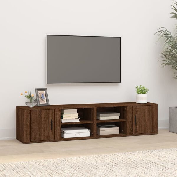 vidaXL TV skř&iacute;ňky 2 ks hněd&yacute; dub 80 x 31,5 x 36 cm kompozitn&iacute; dřevo