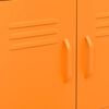 vidaXL Úložná skříň oranžová 60 x 35 x 56 cm ocel