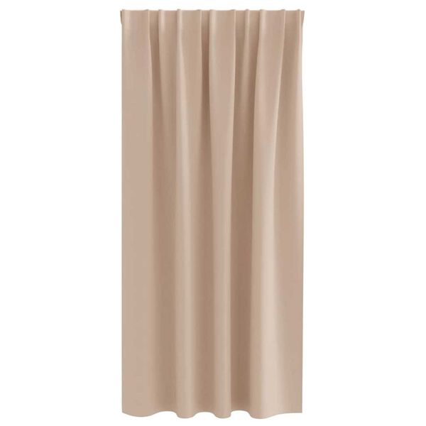 vidaXL Z&aacute;věsy na zatemněn&iacute; s kroužky 2 pcs Taupe 175 x 140 cm
