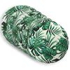 vidaXL Povlak na pol&scaron;t&aacute;ř 6 pcs HEERLEN Vzor listů &Oslash; 60 cm Polyester