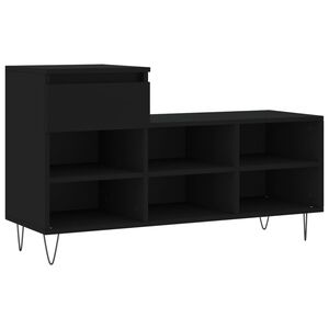 vidaXL Botn&iacute;k čern&yacute; 102x36x60 cm kompozitn&iacute; dřevo