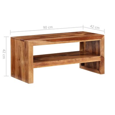 TV / odkládací stolek, masivní sheeshamové dřevo