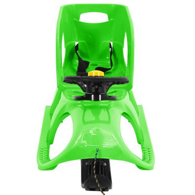 vidaXL Sáně se sedadlem a volantem zelené 102,5x40x23 cm polypropylen
