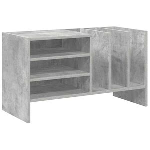 vidaXL Skř&iacute;ň na gramofonov&eacute; desky Betonově &scaron;ed&aacute; 78.5 x 35 x 45 cm