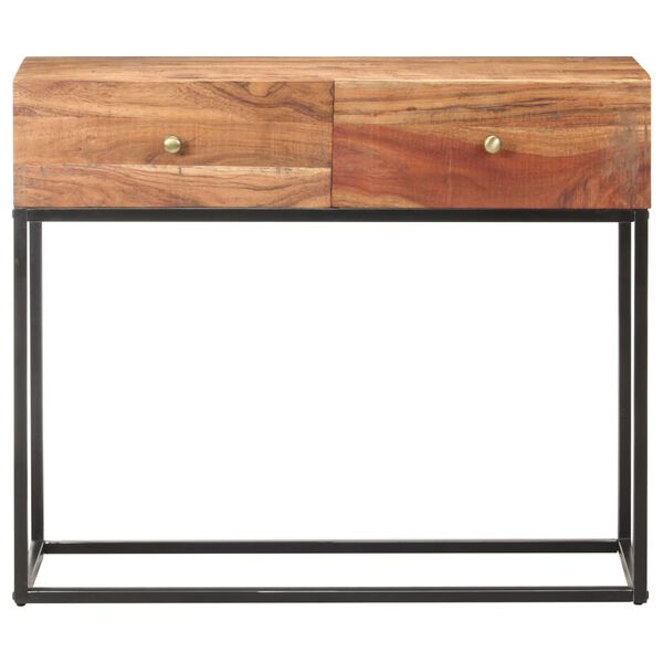 vidaXL Konzolov&yacute; stolek 90 x 35 x 75 cm hrub&eacute; ak&aacute;ciov&eacute; dřevo