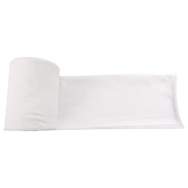 vidaXL Odtokov&aacute; Trubka B&iacute;l&aacute; 16 x 5000 cm textil