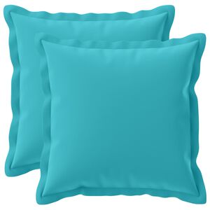 vidaXL Povlak na pol&scaron;t&aacute;ř 2 ks HOUTEN Tyrkysov&aacute; 30 x 30 cm Polyester