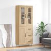 vidaXL Skř&iacute;ň highboard dub sonoma 69,5 x 34 x 180 cm kompozitn&iacute; dřevo