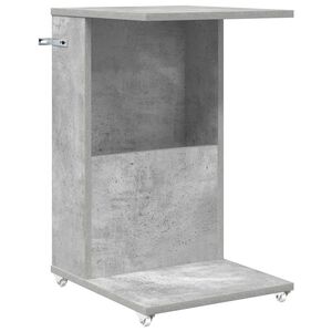 vidaXL Bočn&iacute; stůl Betonově &scaron;ed&aacute; 40 x 35 x 60 cm Kompozitn&iacute; dřevo