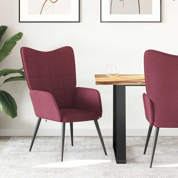 vidaXL Relaxačn&iacute; židle v&iacute;nov&aacute; textil