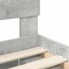 vidaXL R&aacute;m postele s čelo Beton 200 x 200 cm Kompozitn&iacute; dřevo
