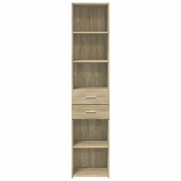vidaXL Skříň highboard dub sonoma 40 x 42,5 x 185 cm kompozitní dřevo