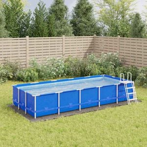 vidaXL Podložka pod baz&eacute;n světle &scaron;ed&aacute; 550x280 cm polyester geotextilie