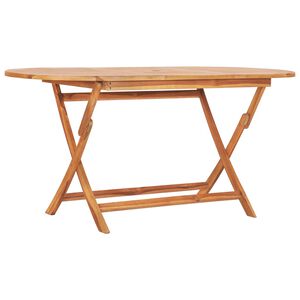 vidaXL Skl&aacute;dac&iacute; zahradn&iacute; stůl 160 x 80 x 75 cm masivn&iacute; teakov&eacute; dřevo