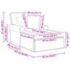 vidaXL Lounge chaise s vol&aacute;nem V&iacute;no Červen&eacute; 91 x 157 x 91 cm textil