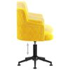 vidaXL Otočn&aacute; kancel&aacute;řsk&aacute; židle hořčicově žlut&aacute; samet