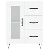 vidaXL Skř&iacute;ň highboard b&iacute;l&aacute; 69,5 x 34 x 180 cm kompozitn&iacute; dřevo