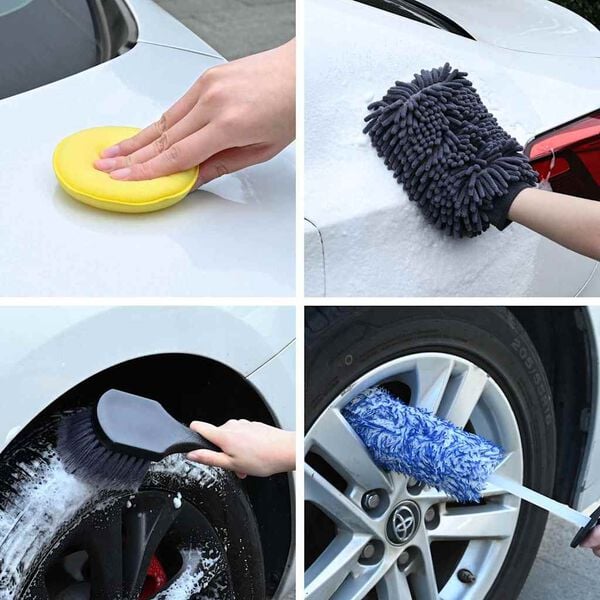 vidaXL Sada kart&aacute;čů na auto V&iacute;cebarevn&yacute; polyratan