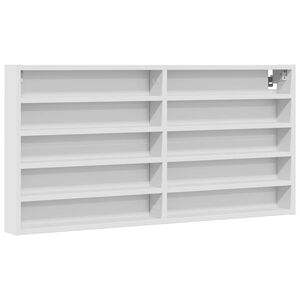 vidaXL Vitr&iacute;na b&iacute;l&aacute; 100 x 8,5 x 50 cm kompozitn&iacute; dřevo