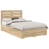 vidaXL R&aacute;m postele s čelo Sonoma dub 135 x 190 cm Kompozitn&iacute; dřevo