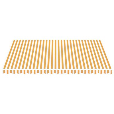 vidaXL Náhradní plachta na markýzu žluto-bílá 4,5 x 3,5 m