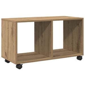 vidaXL Skř&iacute;ňka na kolečk&aacute;ch dub artisan 72x33x42,5 cm kompozitn&iacute; dřevo