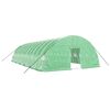 vidaXL Sklen&iacute;k s ocelov&yacute;m r&aacute;mem zelen&yacute; 72 m&sup2; 12 x 6 x 2,85 m