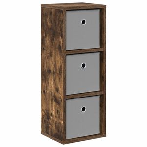 vidaXL Serv&iacute;rovac&iacute; skř&iacute;ň se z&aacute;suvkou Kouřov&yacute; dub 25,5 x 22 x 69,5 cm