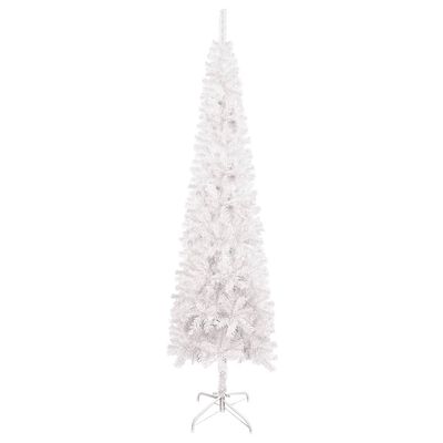 vidaXL Úzký vánoční stromek bílý 180 cm