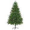 vidaXL V&aacute;nočn&iacute; stromeček s 300 LED diodami s stojanem Zelen&aacute; 180 cm PE