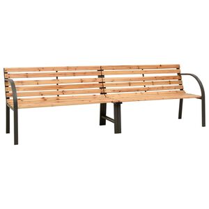 vidaXL Zahradn&iacute; dvojlavička 225 cm masivn&iacute; jedlov&eacute; dřevo