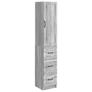 vidaXL Sada skř&iacute;něk 2 pcs &Scaron;ed&yacute; Sonoma 33 x 34,5 x 87 cm