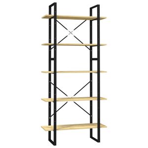 vidaXL Knihovna s 5 policemi 80 x 30 x 175 cm borov&eacute; dřevo