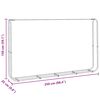 vidaXL Stojan na palivov&eacute; dřevo 250x25x150 cm Pozinkovan&aacute; ocel