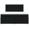 vidaXL Box spring postel s matrac&iacute; čern&aacute; 180x200 cm textil