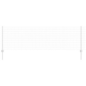 vidaXL Plot s sloupkem Stř&iacute;brn&aacute;