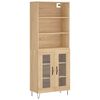 vidaXL Skř&iacute;ň highboard dub sonoma 69,5 x 34 x 180 cm kompozitn&iacute; dřevo
