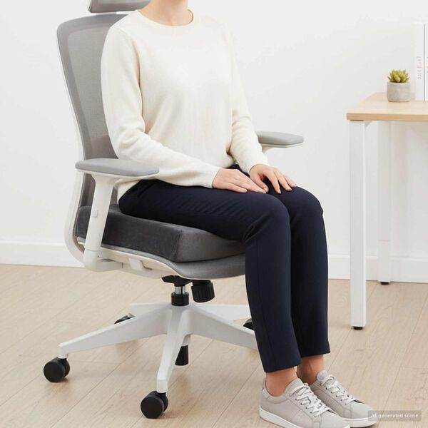 vidaXL Pol&scaron;t&aacute;ř na sed&aacute;k &Scaron;ed&aacute; 40 x 40 x 10 cm PU pěna