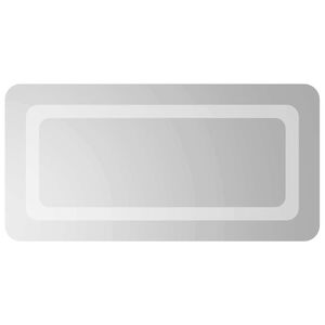 vidaXL LED koupelnov&eacute; zrcadlo Transparentn&iacute; 60 x 30 cm tvrzen&eacute; sklo
