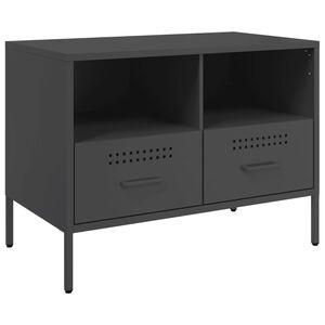 vidaXL TV skř&iacute;ňka čern&aacute; 68 x 39 x 50,5 cm ocel