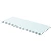 vidaXL Policov&eacute; desky 2 ks sklo čir&eacute; 80 x 30 cm