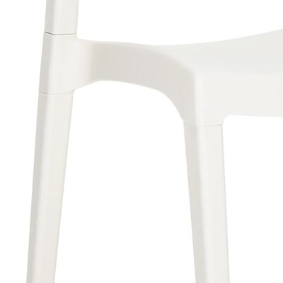 vidaXL Zahradní židle 2 ks bílé polypropylen