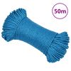 vidaXL Pracovn&iacute; lano modr&eacute; 3 mm 50 m polypropylen