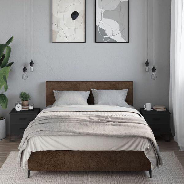 vidaXL Nočn&iacute; stolky 2 ks čern&eacute; 40 x 41 x 40 cm kompozitn&iacute; dřevo