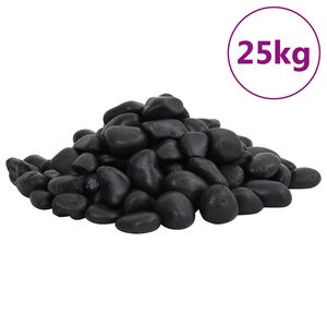 vidaXL Le&scaron;těn&eacute; obl&aacute;zky 25 kg čern&eacute; 2&ndash;5 cm
